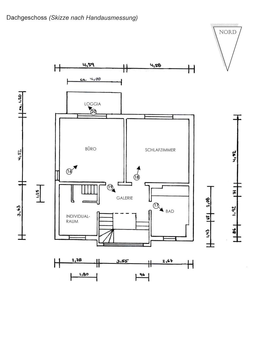 Grundriss Dachgeschoss